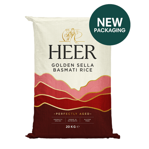 Heer - 20kg Golden Sella Basmati Reis Parboiled