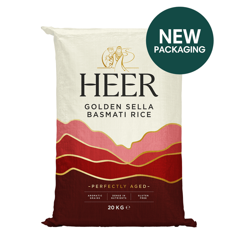 Heer - 20kg Golden Sella Basmati Rice Parboiled