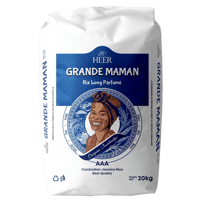 Heer - (Best Before 21/03/2026) 20kg Grande Maman Jasmine Rice (fragrant long-grain rice)