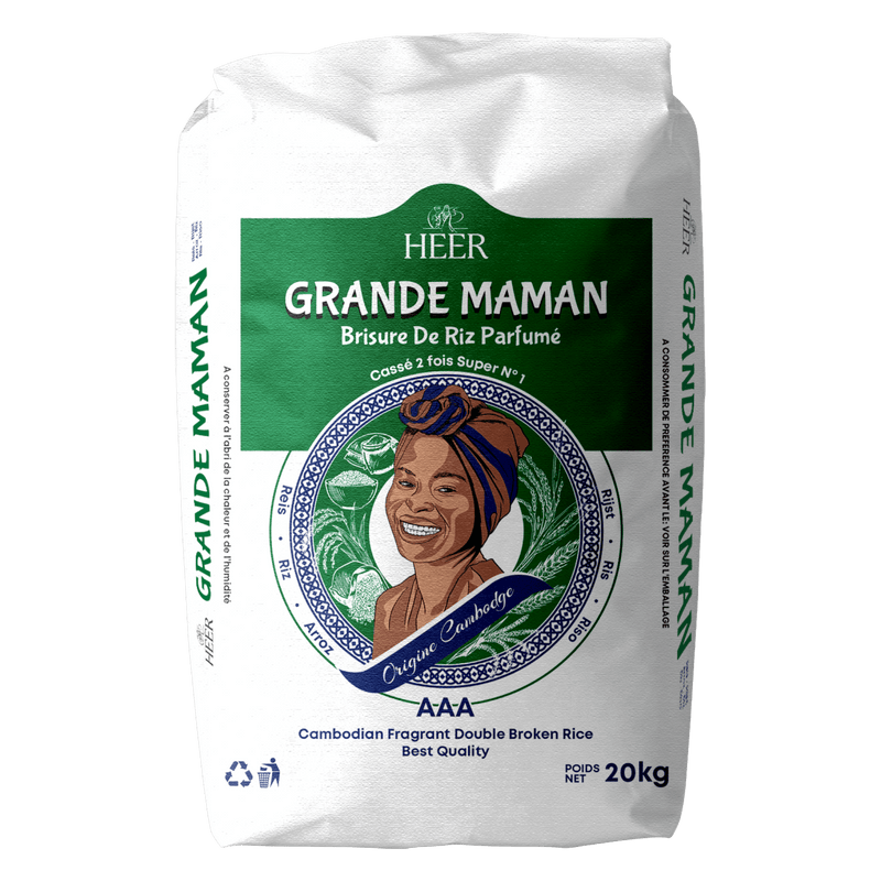 Heer - (Best Before 11/03/2026) 20kg Grande Maman Jasmine Rice (fragrant Double Broken Rice)