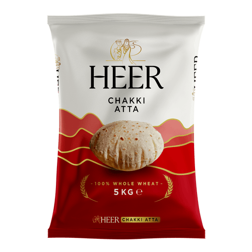 Heer - 5kg Chakki Atta (Whole Wheat Flour)
