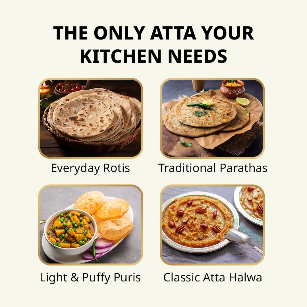 Heer - 5kg Chakki Atta (Whole Wheat Flour)