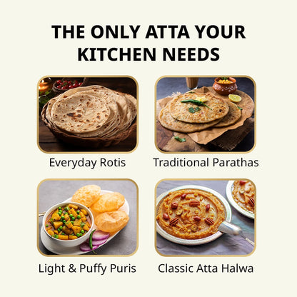 Heer - 5kg Chakki Atta (Whole Wheat Flour)