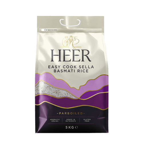 Heer - 5kg Easy cook sella basmati rice (parboiled)