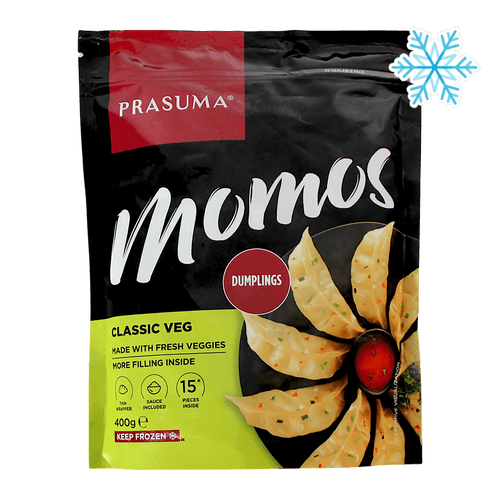 Prasuma - 400g (Frozen) Classic Veg Momos Dumplings 15 Pieces