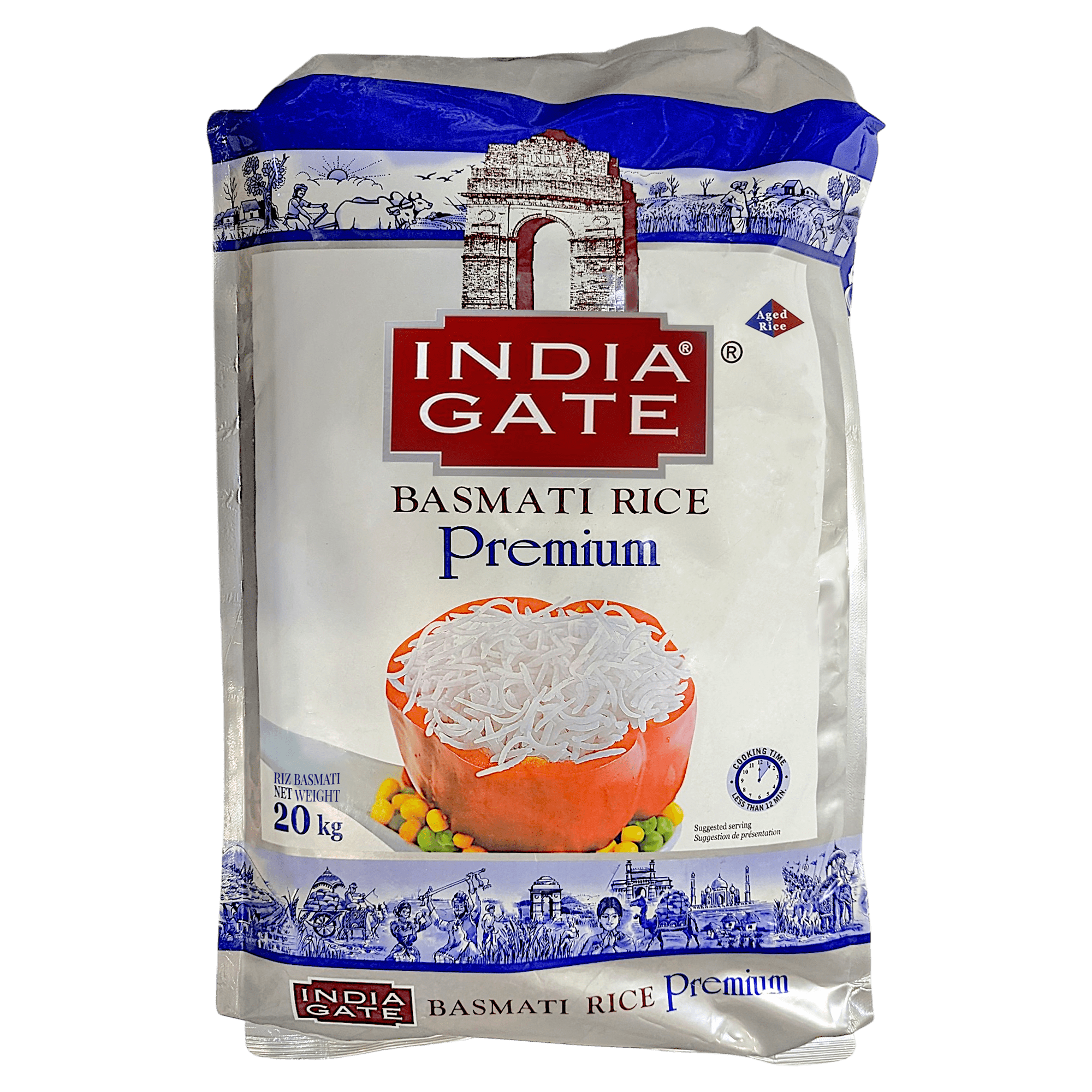 India Gate - 20kg Basmatireis Premium Extra Lang – Jamoona India Gate - 20kg Basmatireis Premium Extra Lang – Jamoona