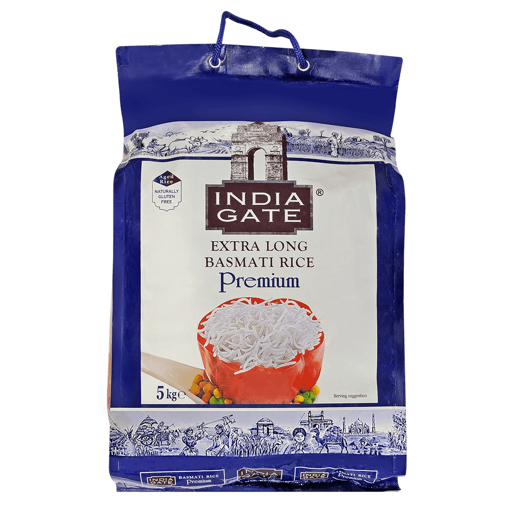 India Gate - 5kg Basmati Rice Premium Extra Long