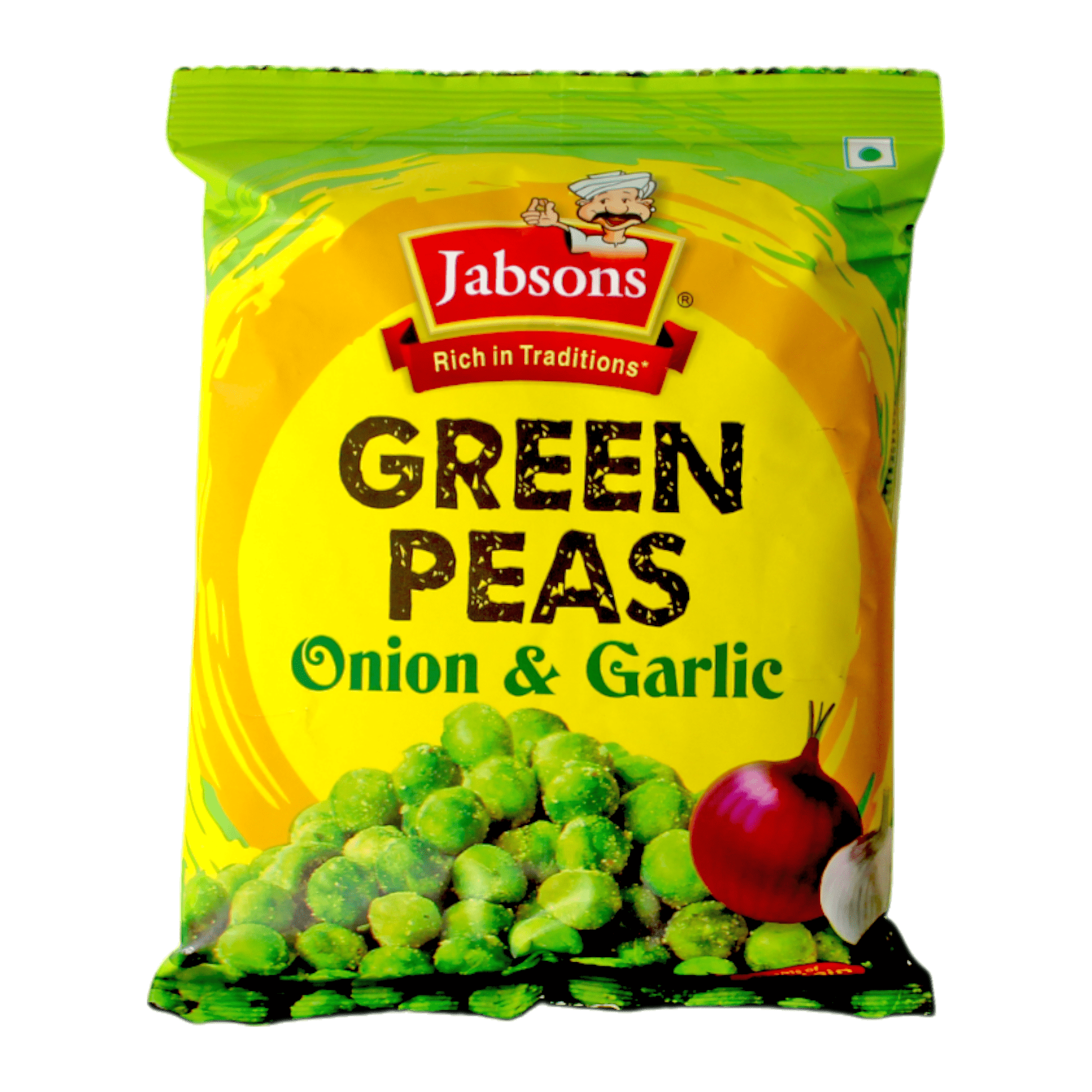 Jabsons - 150g Grüne Erbsen Zwiebel &amp; Knoblauch