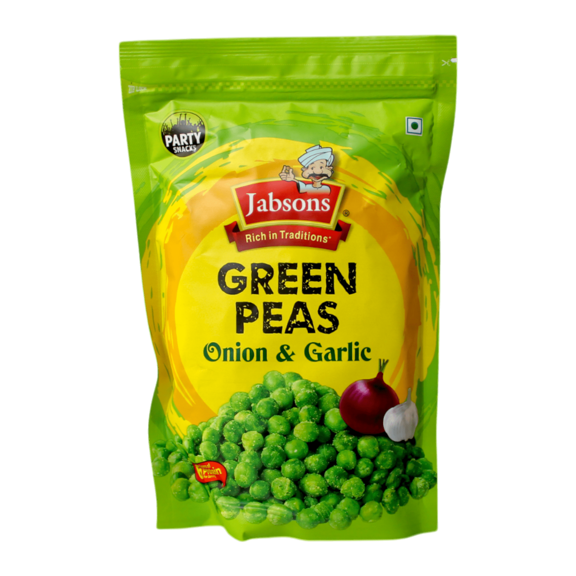 Jabsons - 400g Grüne Erbsen Zwiebel &amp; Knoblauch