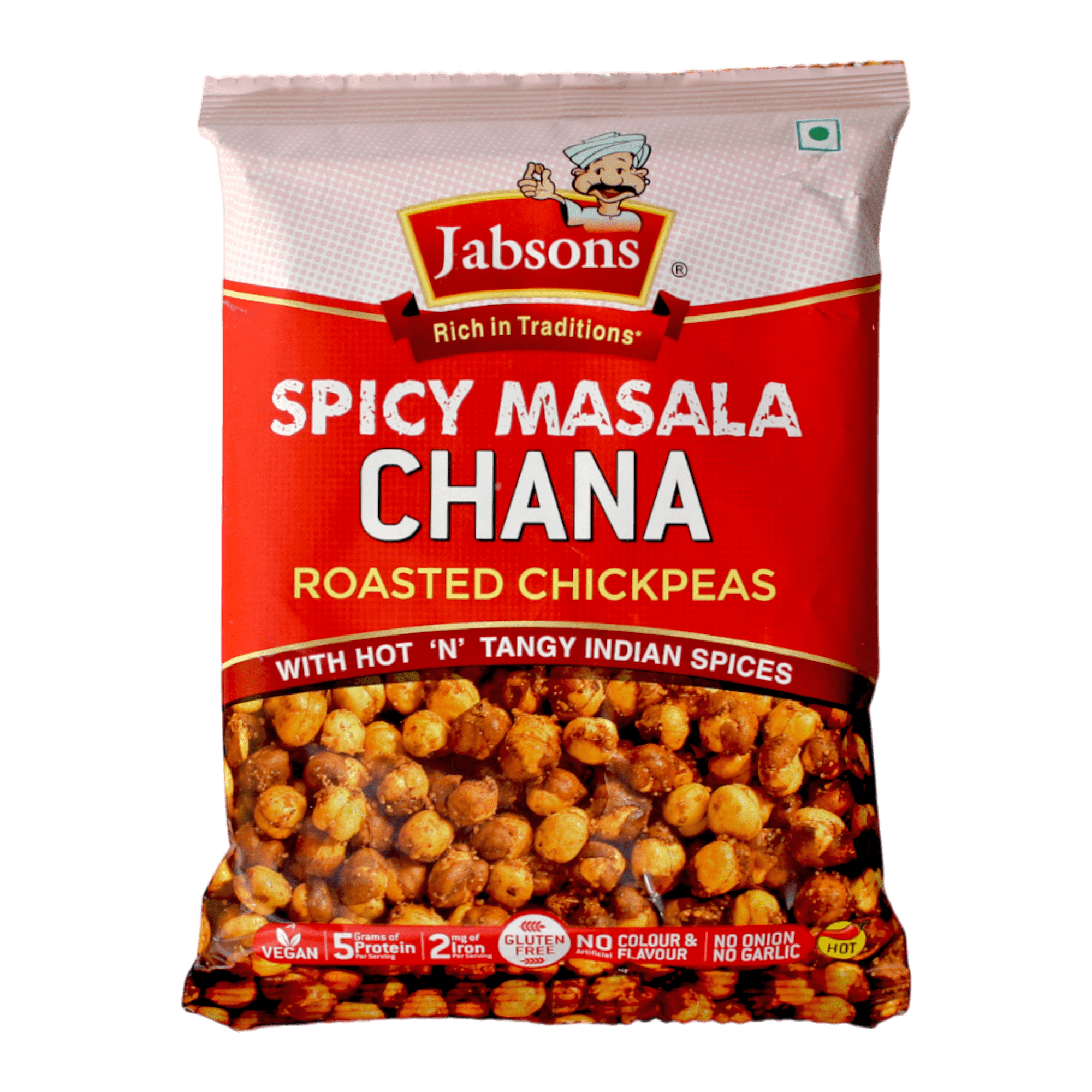 Jabsons - 150g Würziges Masala Chana (Geröstete Kichererbsen)