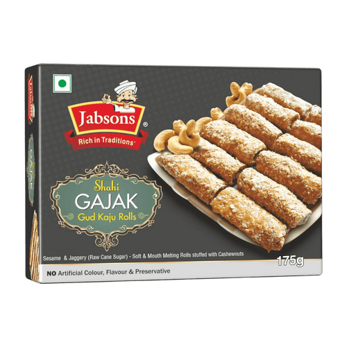 Jabsons - 175g Shahi Gajak Gud Kaju Rolls