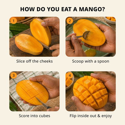 Jamoona Fresh - 4 to 5 Fresh Badami Mango (1.5 to 1.7kg)