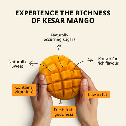 Jamoona Fresh - 4 to 6 Fresh Kesar Mango (1.35 to 1.6kg)