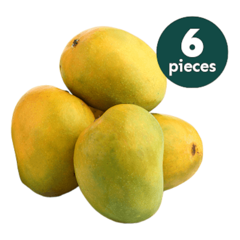Jamoona Fresh - 6 Frische Alphonso Mango (1.35 bis 1.6kg)