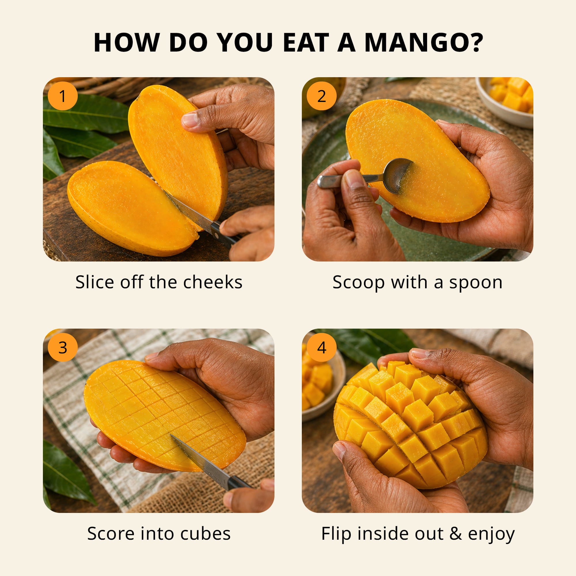 Jamoona Fresh - 6 Fresh Alphonso Mango (1.35 to 1.6kg)