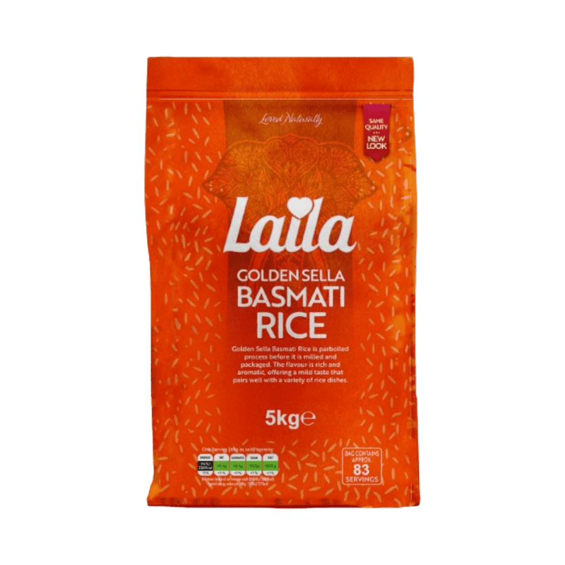 Laila - 5kg Golden Sella Basmati Rice