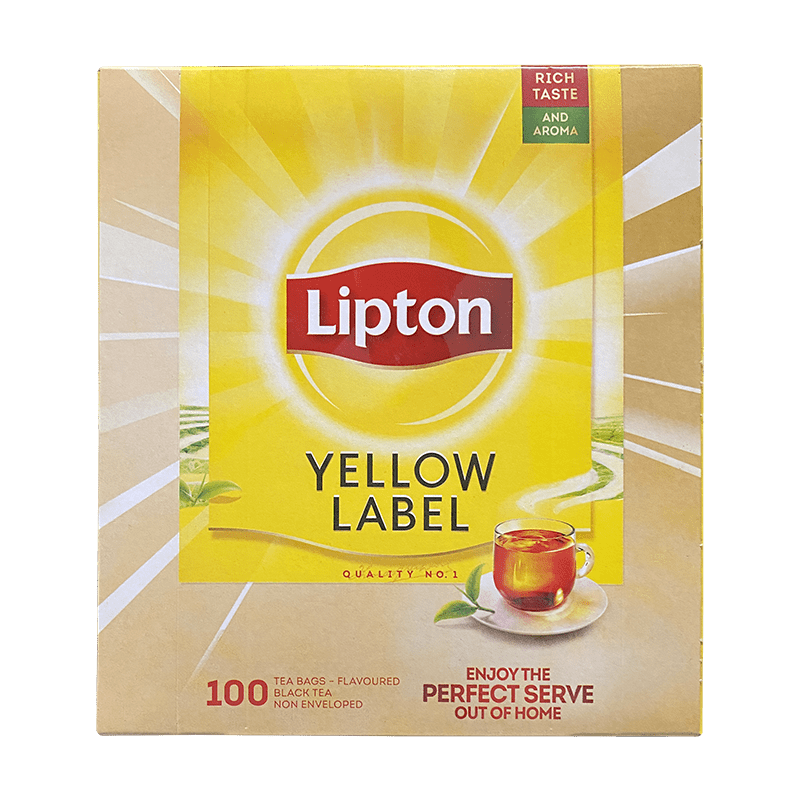 Lipton - 100 Stück Yellow Label Teebeutel 