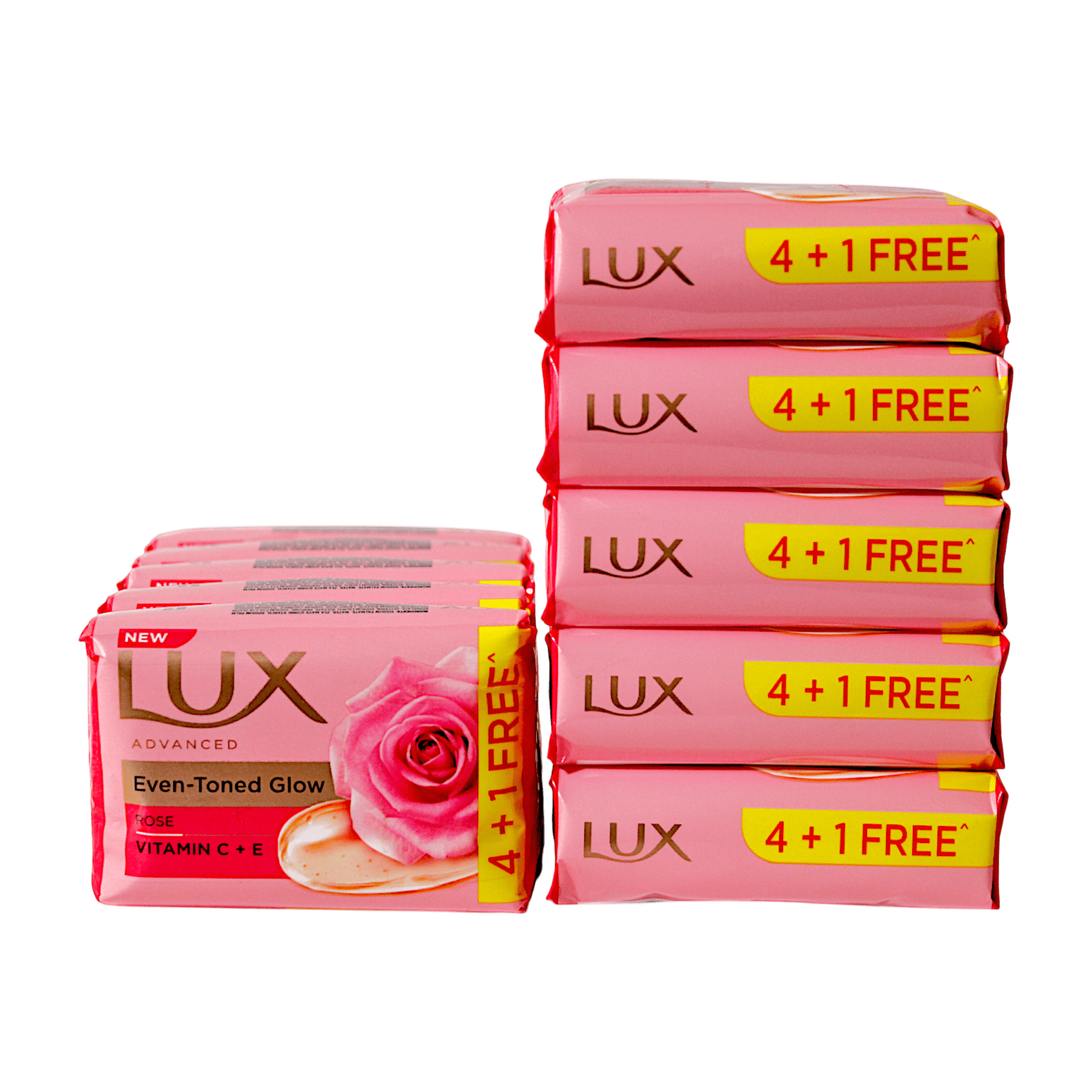 Lux - 500g Pink Soap (4 Packs +1)