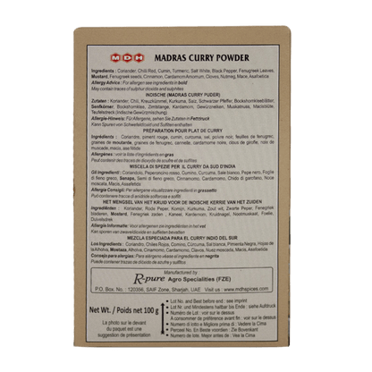 MDH - (Best Before 28/02/2025)100g Madras Curry Powder