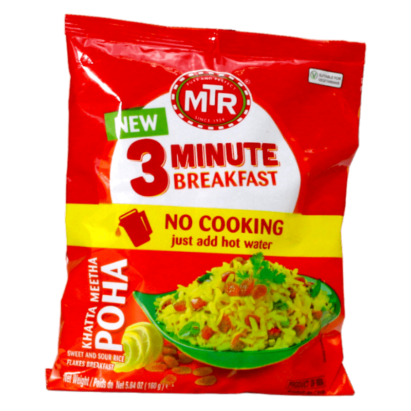 MTR - (Best Before 30/09/26) 160g Instant Poha Khatta Metha RTE