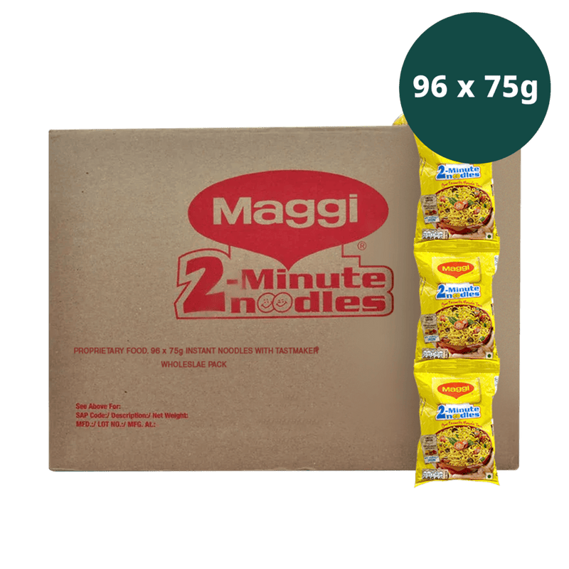 Maggi - 96 x 75g (Wholesale Pack) (Best Before 30.05.26) Carton Instant Masala Noodles