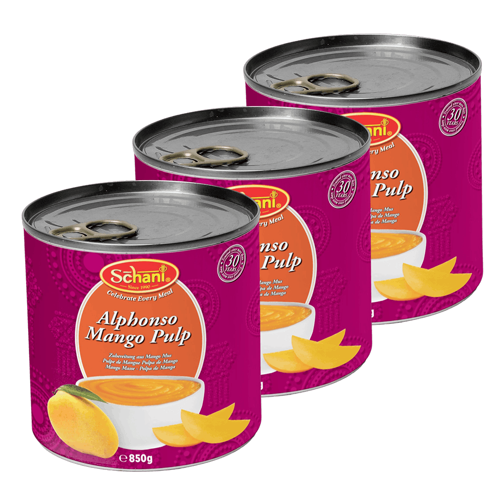 Schani - 3x850g Mango Pulp Alphonso