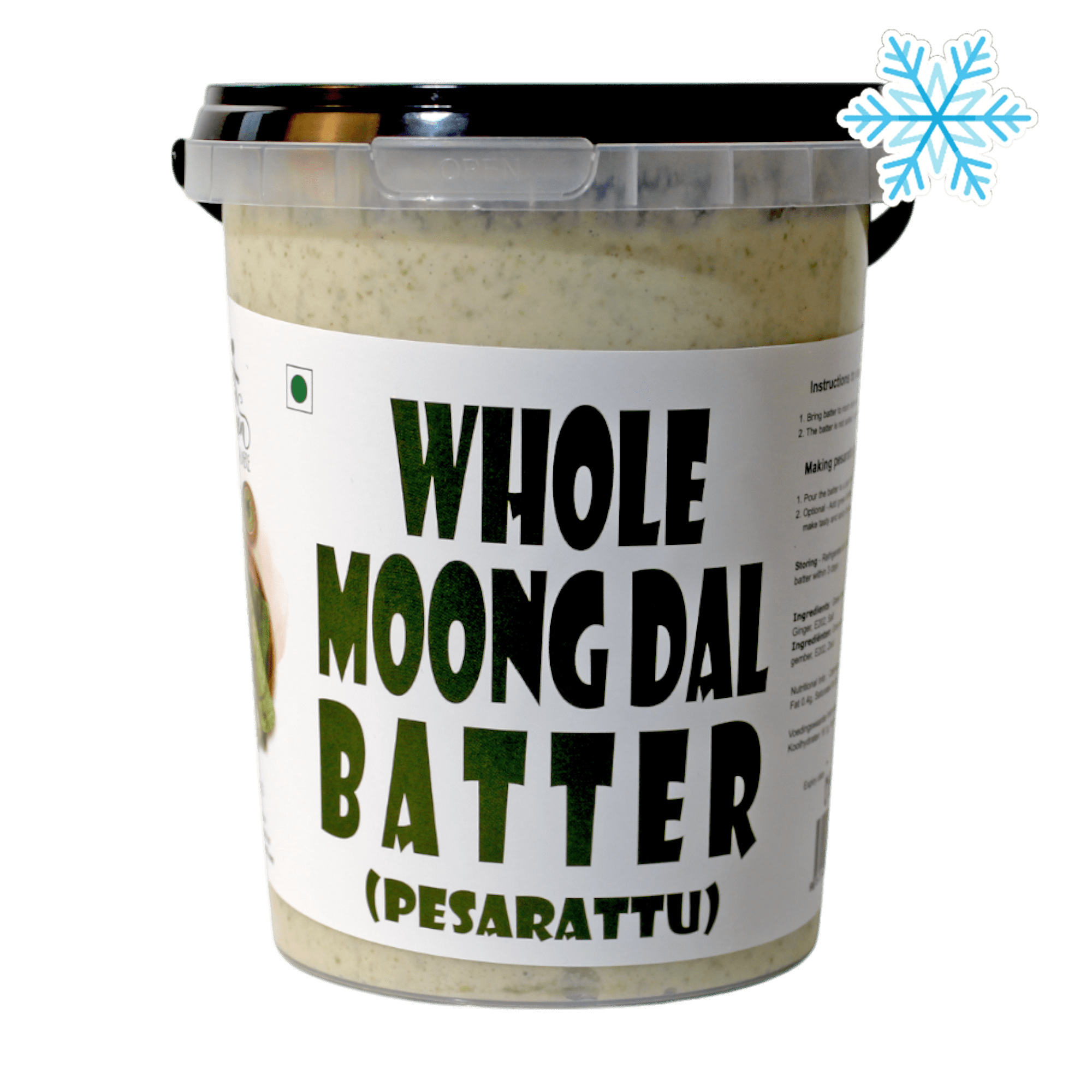 Mothers Kitchen - 1l Ganzer Moong Dal Teig (Pesarattu)