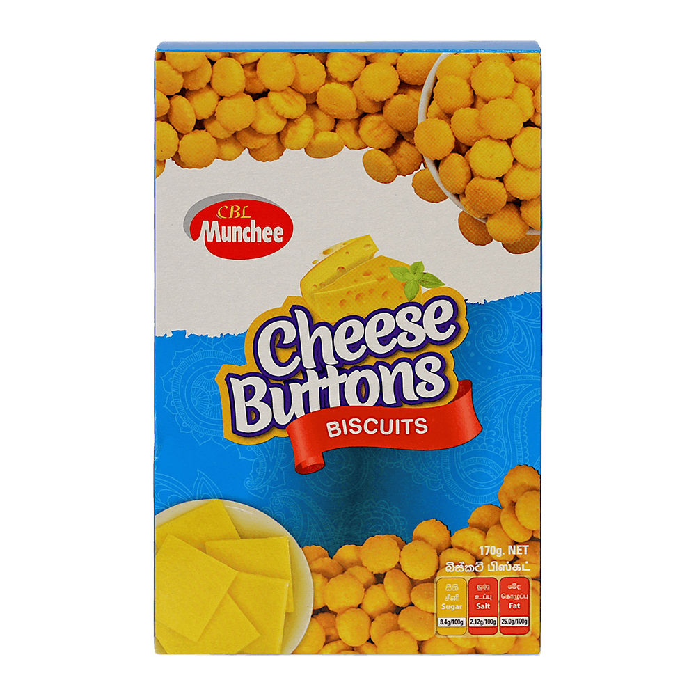 Munchee - (Best Before 18/06/2026) 170g Cheese Buttons