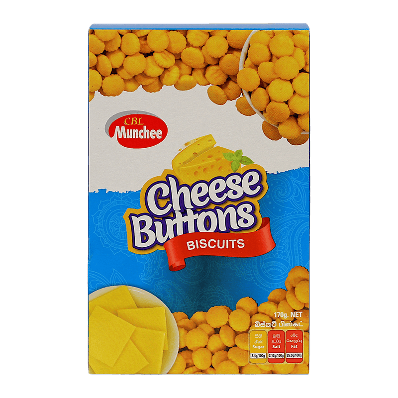 Munchee - (Best Before 18/06/2026) 170g Cheese Buttons