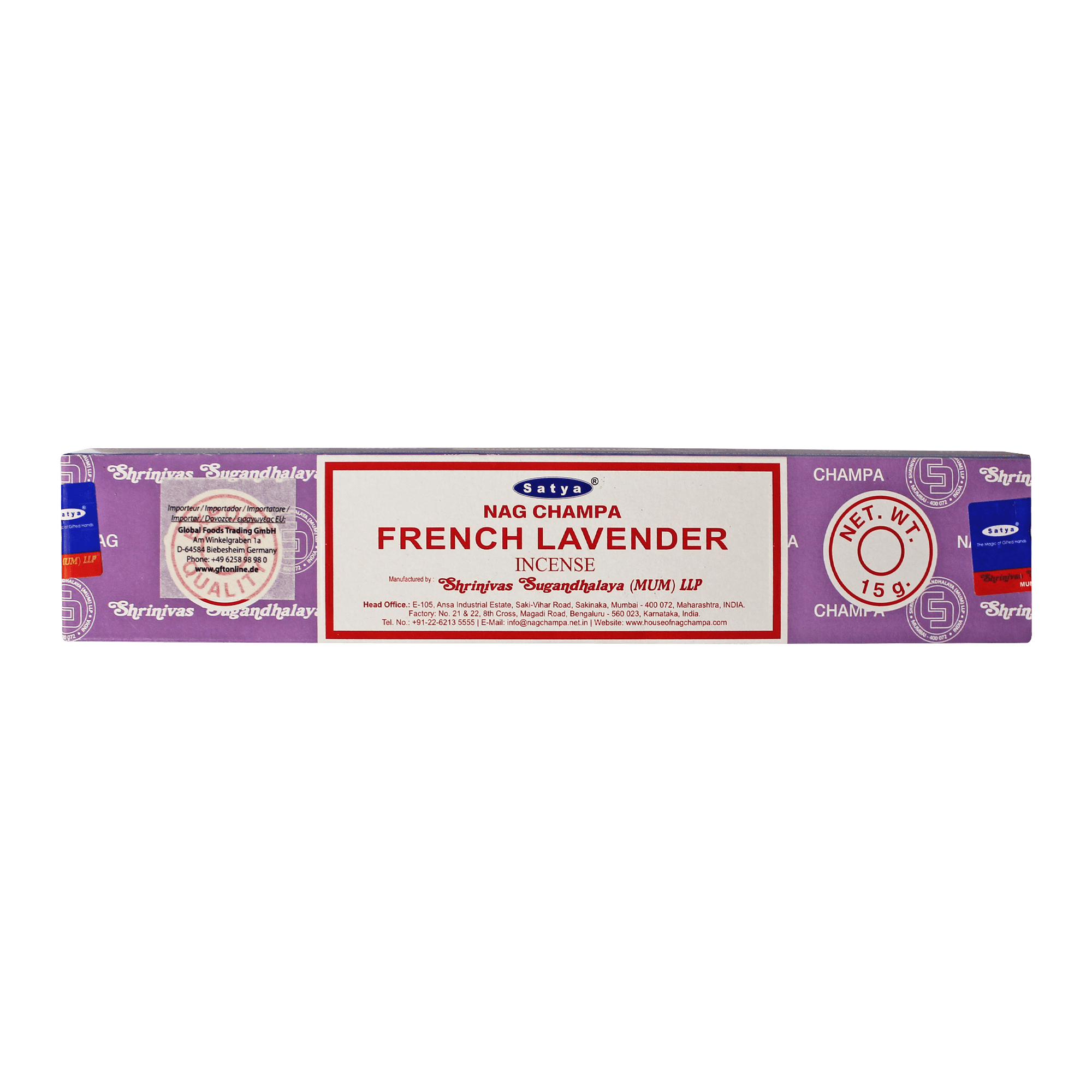 NAG CHAMPA - 15g French Lavander (15 Stucke)