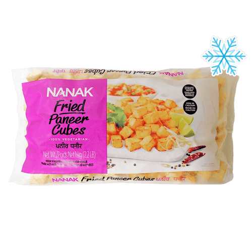 Nanak - 1kg (Frozen) Fried Paneer Cube (Vegetarian)