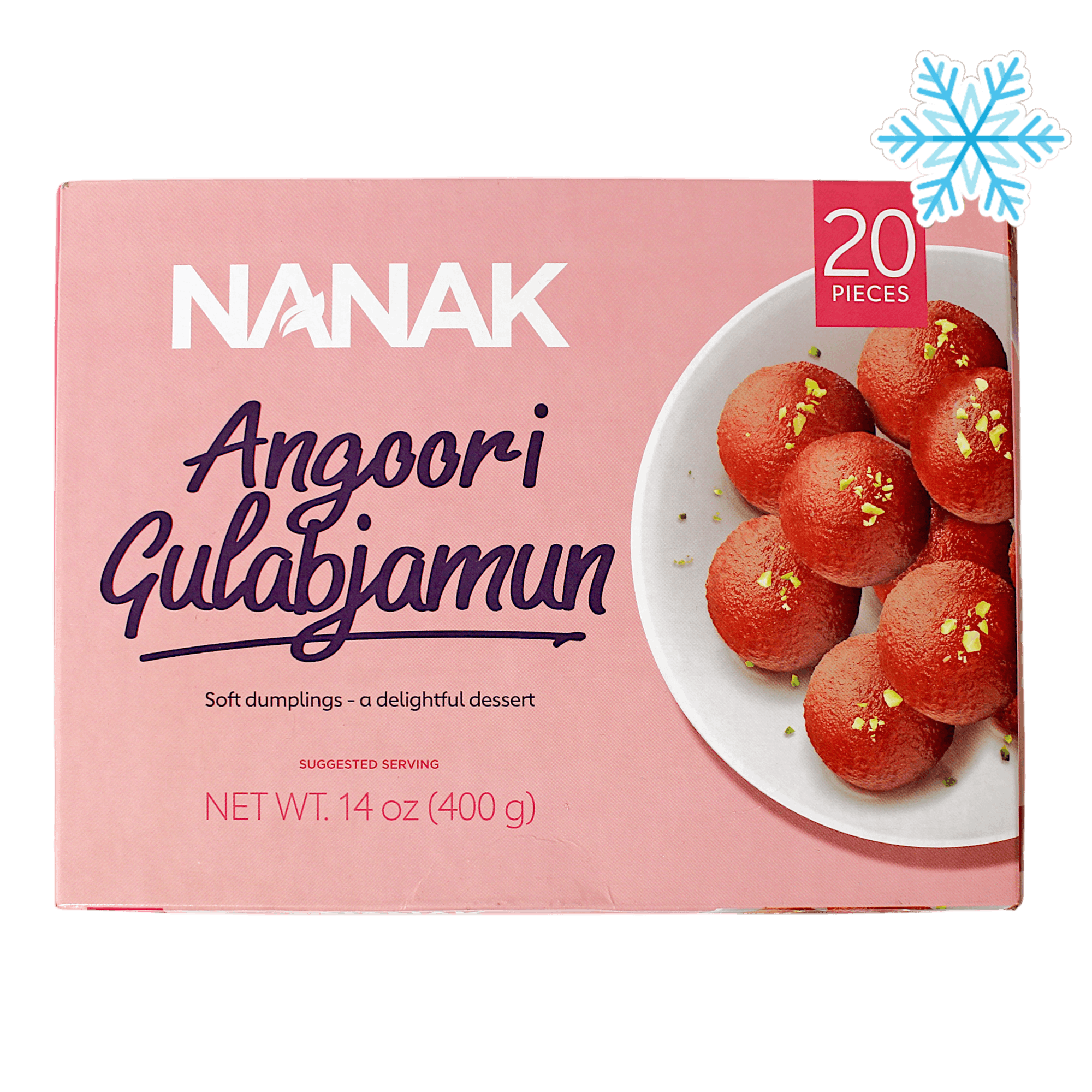 Nanak - 400g (Frozen) Angoori Gulab Jamun (20 Pieces)