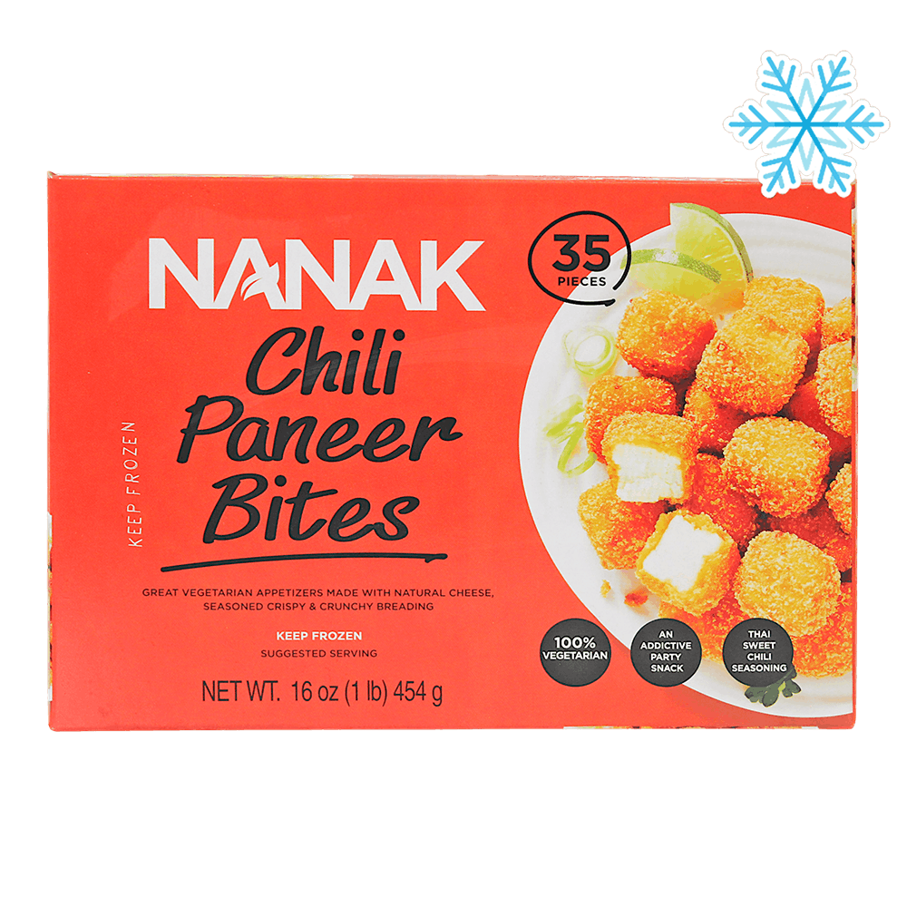 Nanak - 454g (Frozen) Chilli Paneer Bites (35 Pieces)