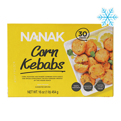 Nanak - 454g (Gefroren) Mais Kebab (30 Stück)