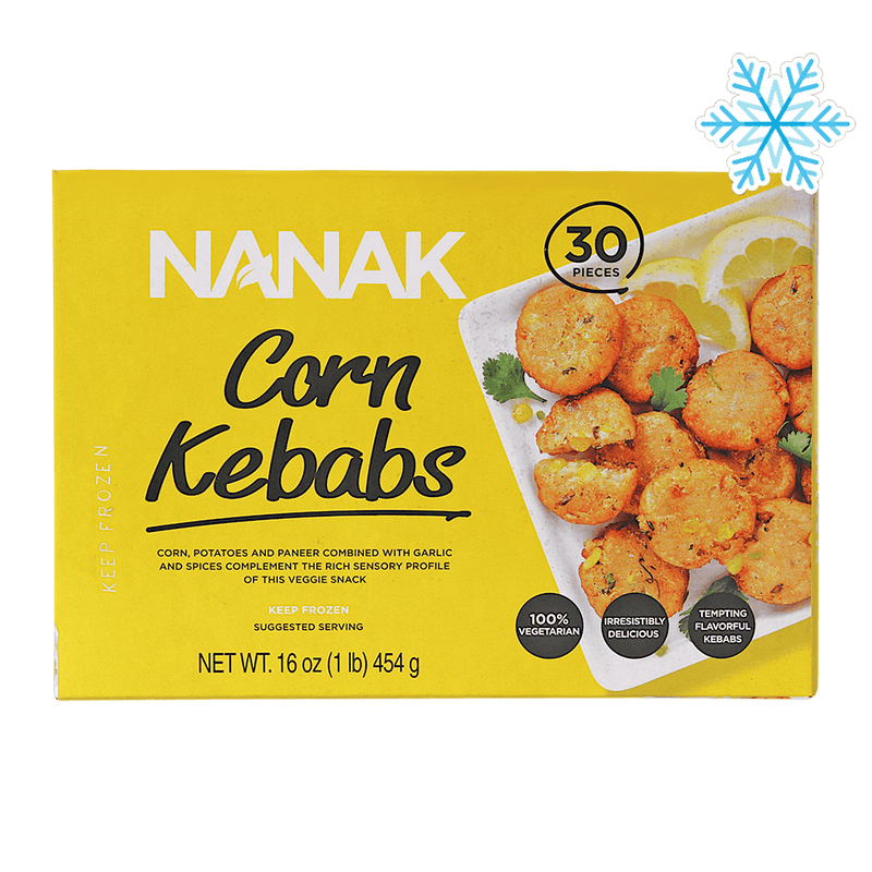 Nanak - (Best Before 14/12/26) 454g (Frozen) Corn Kebab (30 Pieces)