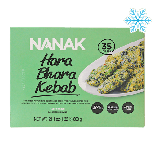 Nanak - 600g (Frozen) Hara Bhara Kebab (35 Pieces)