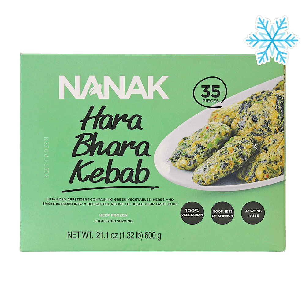 Nanak - 600g (Frozen) Hara Bhara Kebab (35 Pieces)