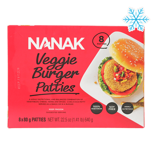 Nanak - 640g (Frozen) Burger Veggie Patties (8 Pieces)