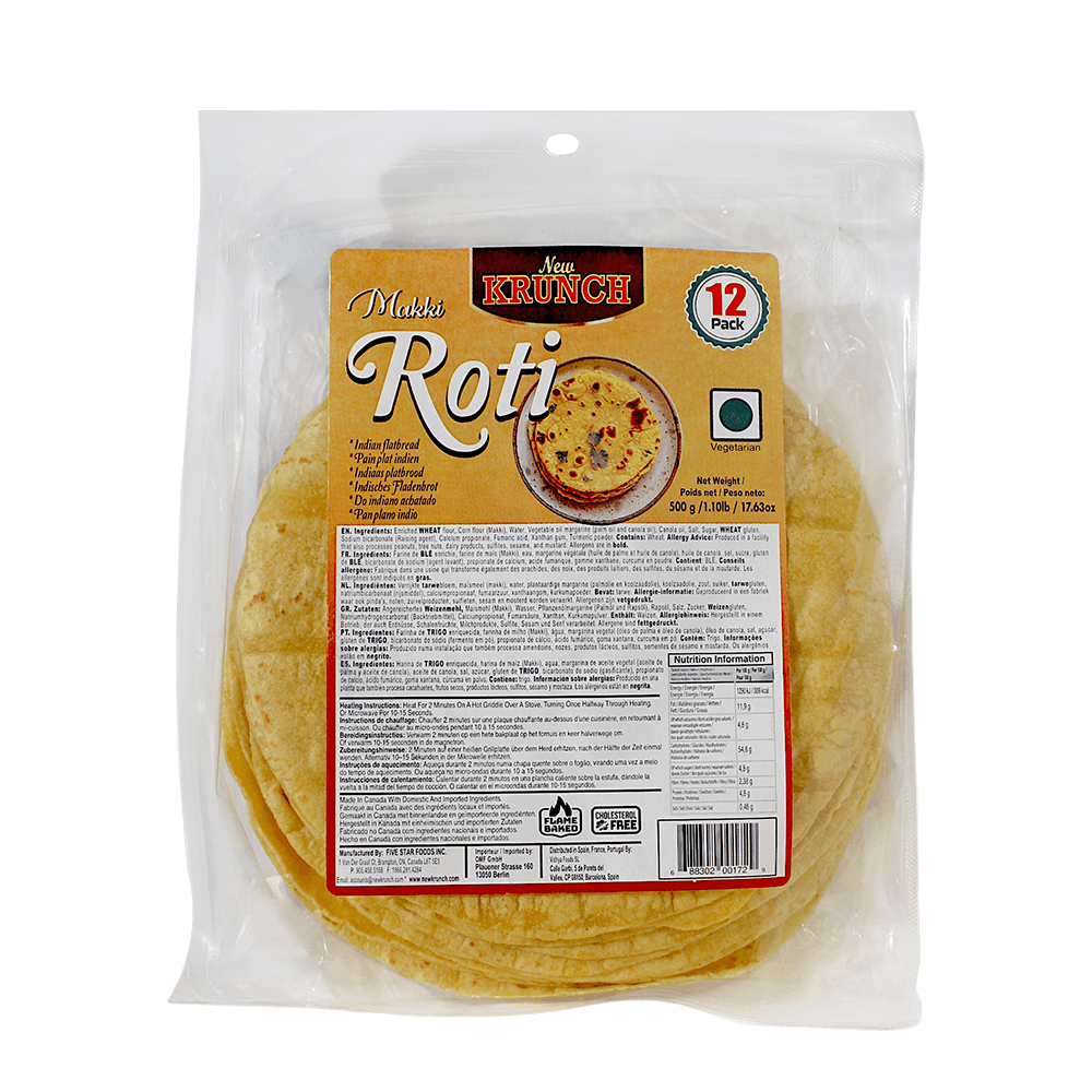 New Crunch - (Best Before 20/11/2026) 500g Makki Roti