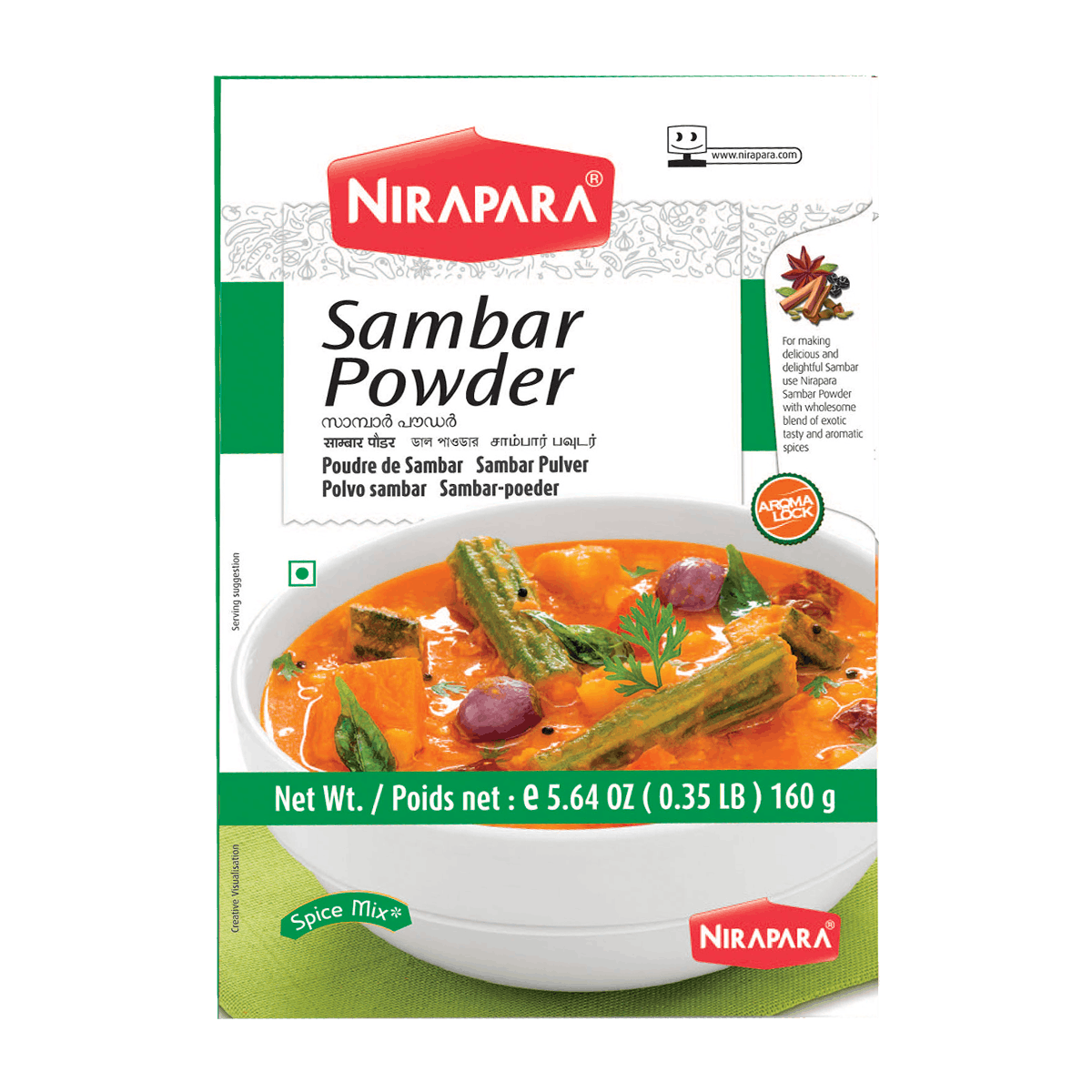 Nirapara - 160g Sambar Powder