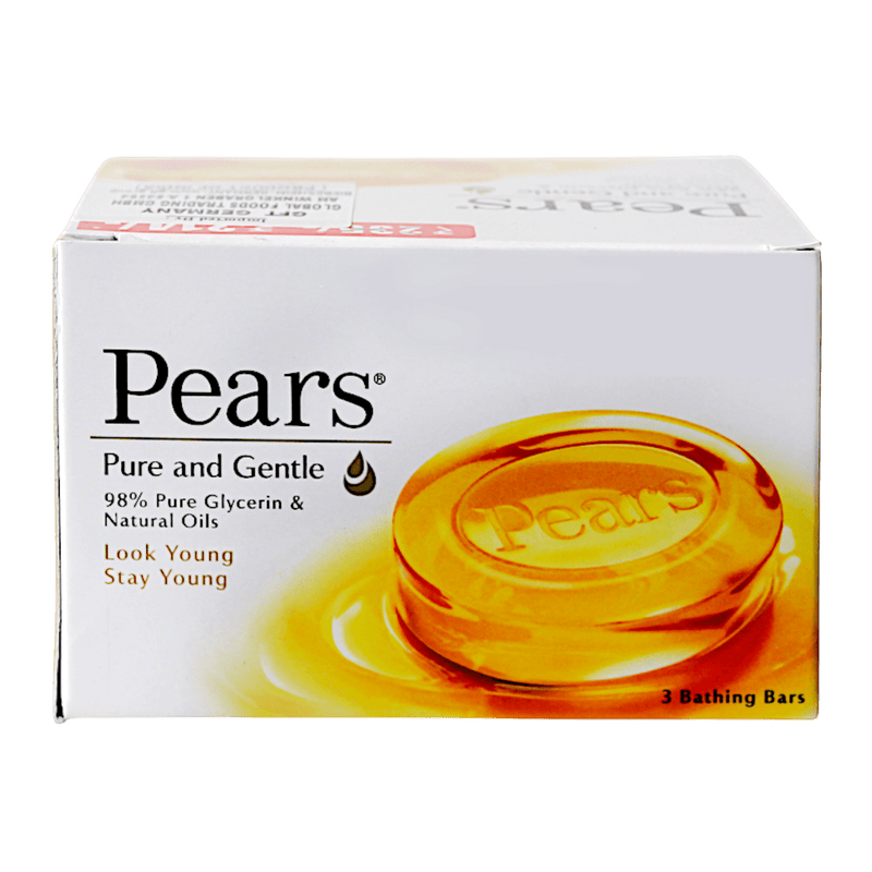 Pears - 375g Seife Pure & Gentle (3er-Pack)
