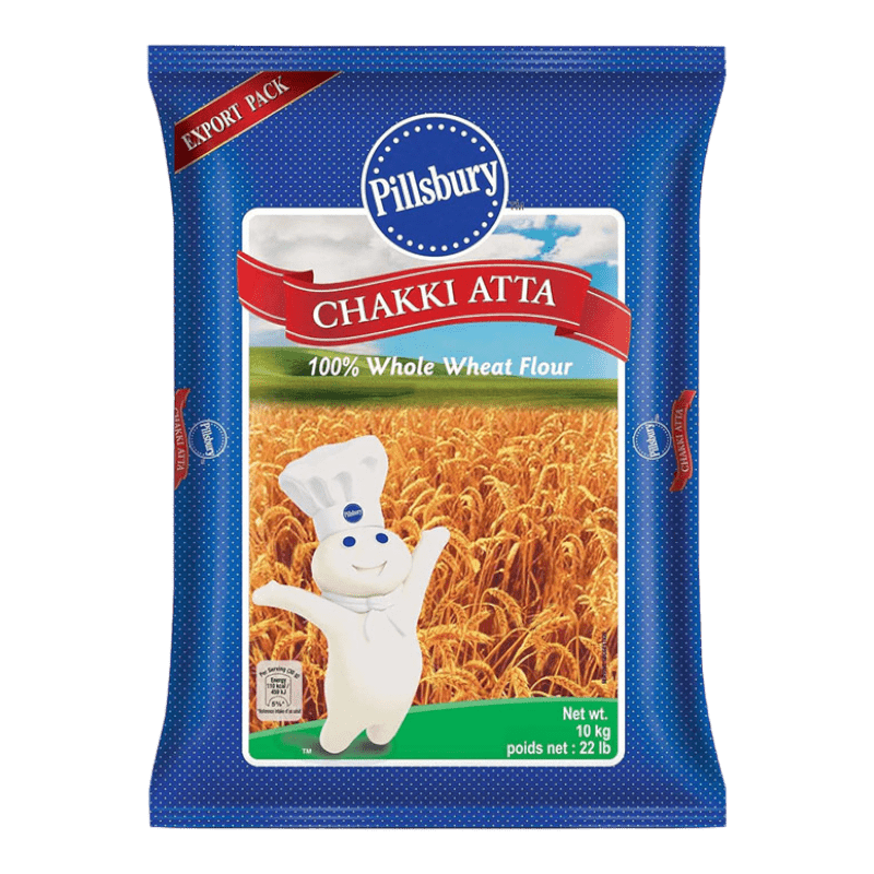 Pillsbury - (Best Before 26/02/2026) 10kg Chakki Atta (Whole Wheat Flour)