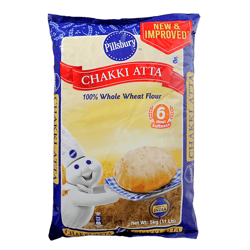 Pillsbury - 5kg Chakki Atta (Whole Wheat Flour)