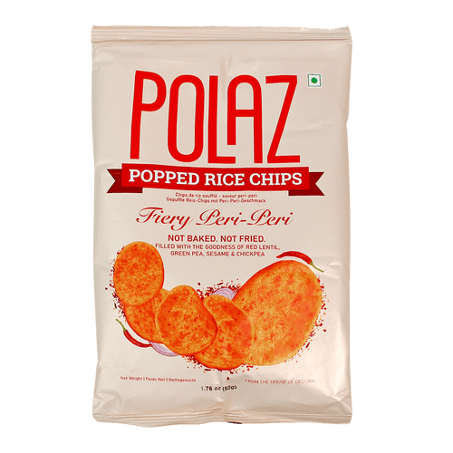 Polaz - 50g Popped Rice Chips Fiery Peri Peri