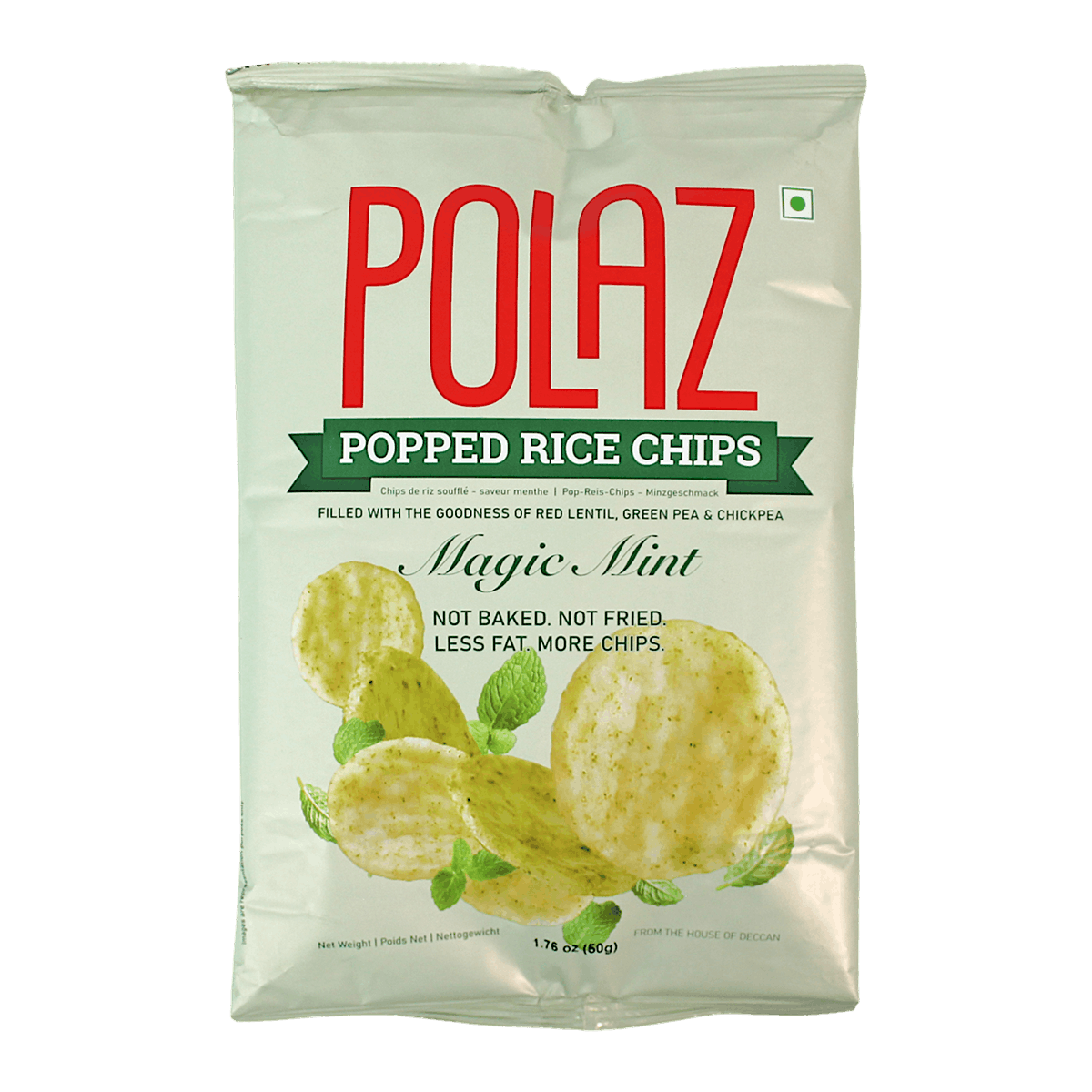 Polaz - 50g Popped Rice Chips Magic Mint