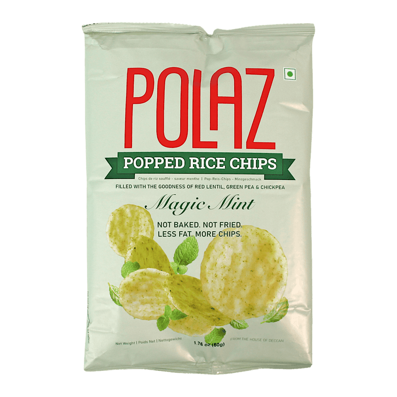 Polaz - 50g Popped Rice Chips Magic Mint