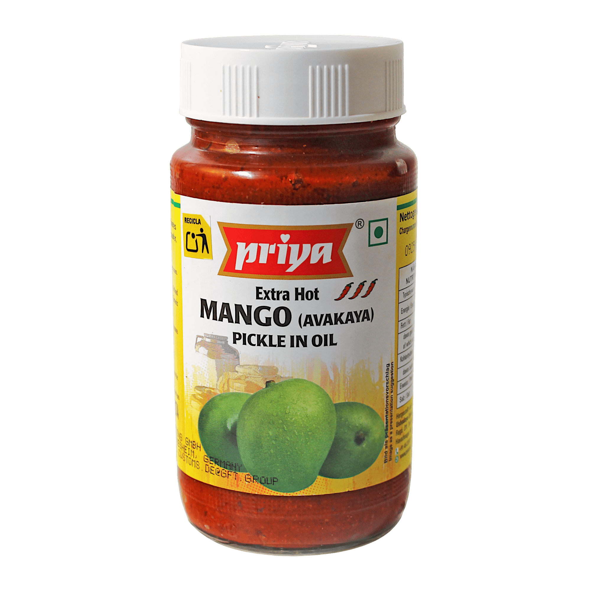 Priya - 300g Mango extra Hot Pickles (Avakaya)
