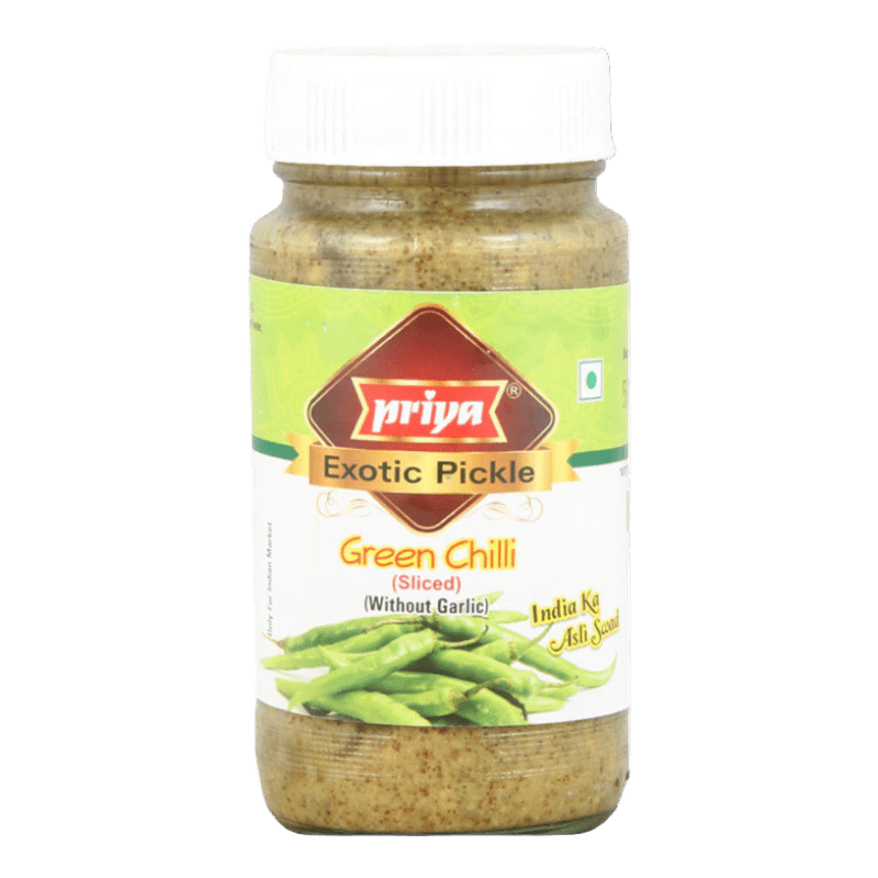 Priya - 300g Green Chili sliced (without garlic)