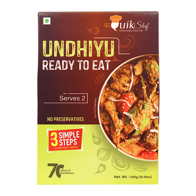 QuikShef  - (Best Before 01/10/26) 300g Undhyu RTE (Serves 2)