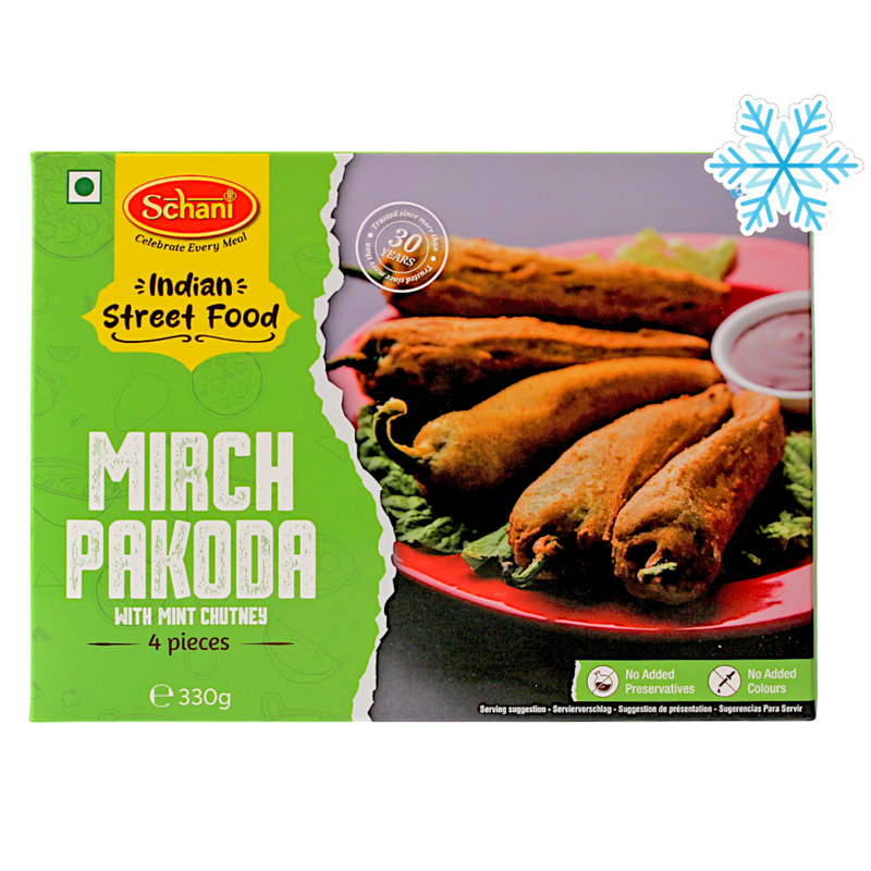 Schani - 330g (Gefroren) Mirchi Pakora (mit Minz Chutney) 4 Stück